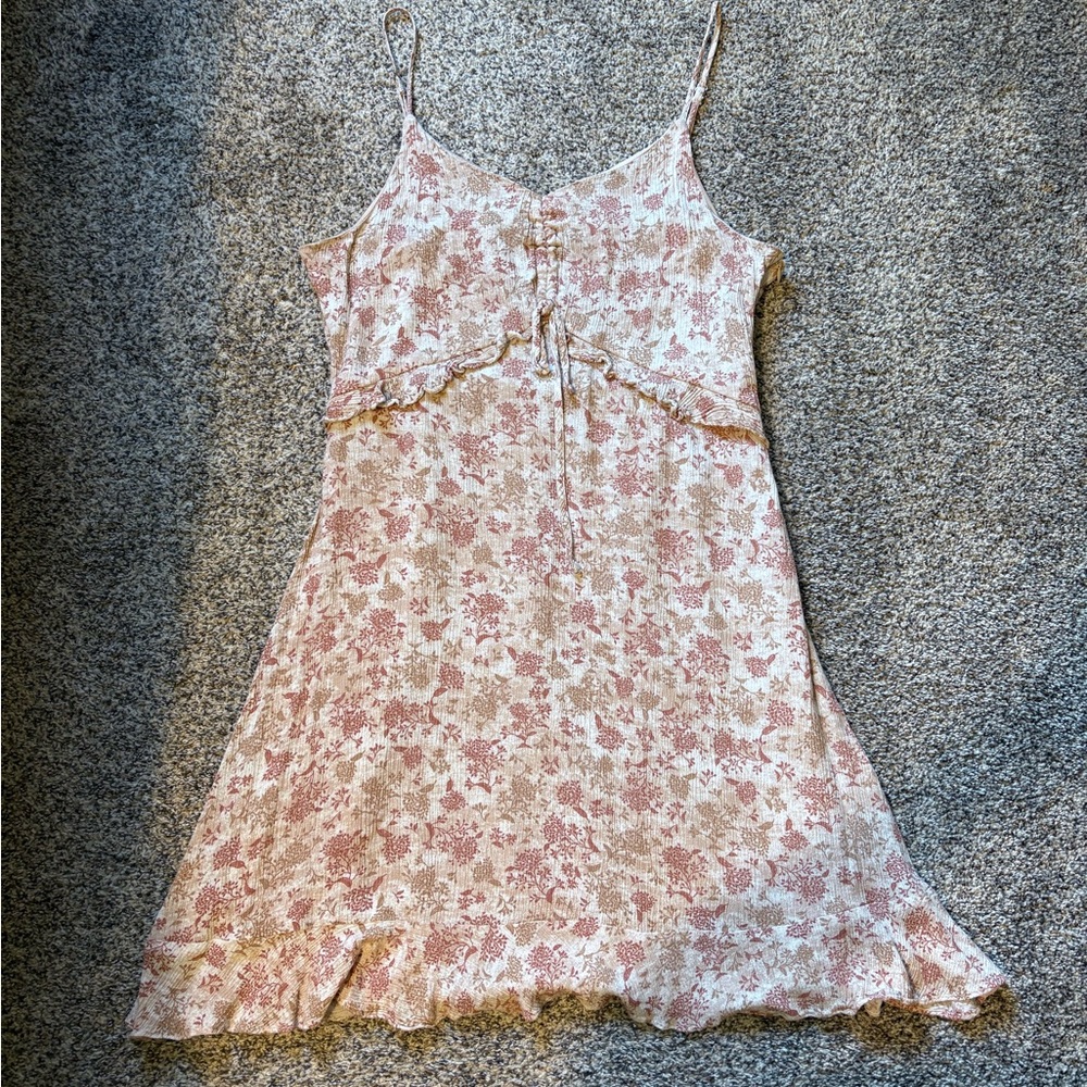 Doe & Rae Pink and Cream summer Dress